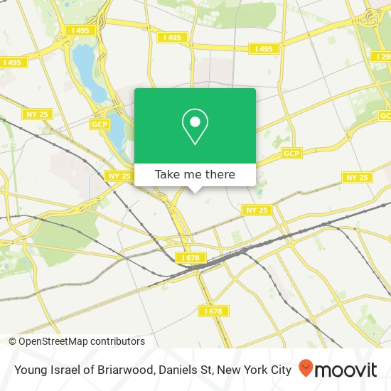 Mapa de Young Israel of Briarwood, Daniels St