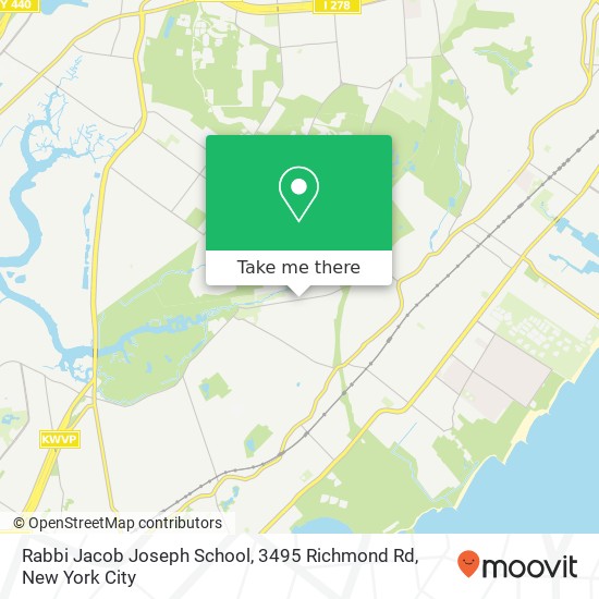Mapa de Rabbi Jacob Joseph School, 3495 Richmond Rd