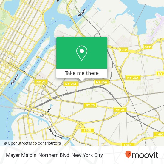 Mapa de Mayer Malbin, Northern Blvd