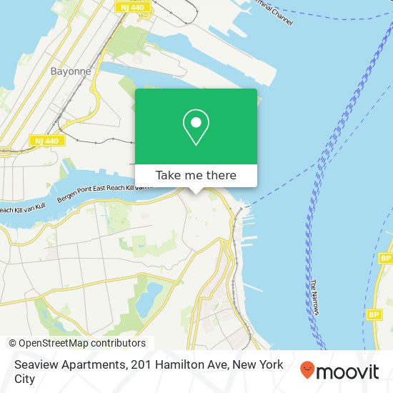 Mapa de Seaview Apartments, 201 Hamilton Ave