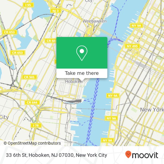 33 6th St, Hoboken, NJ 07030 map