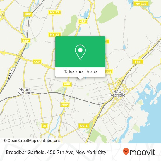 Breadbar Garfield, 450 7th Ave map