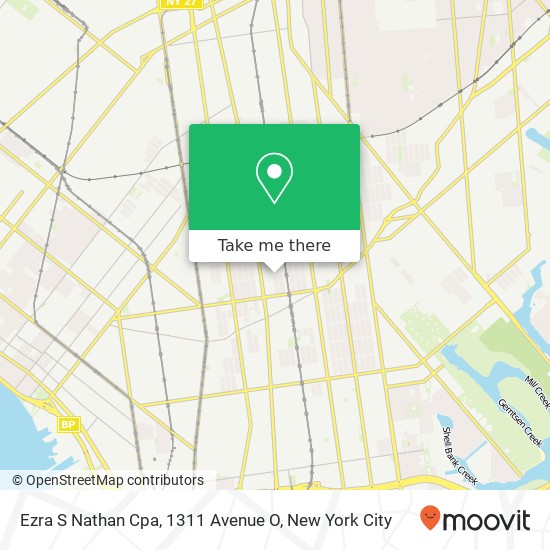 Mapa de Ezra S Nathan Cpa, 1311 Avenue O
