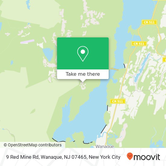 Mapa de 9 Red Mine Rd, Wanaque, NJ 07465