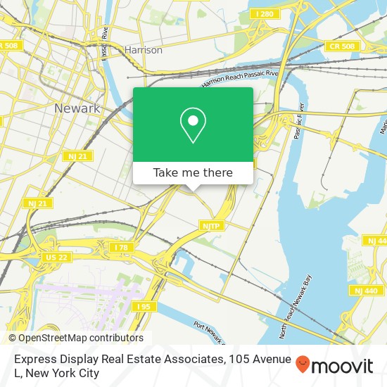 Mapa de Express Display Real Estate Associates, 105 Avenue L
