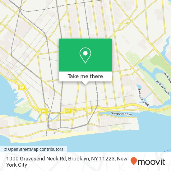 1000 Gravesend Neck Rd, Brooklyn, NY 11223 map
