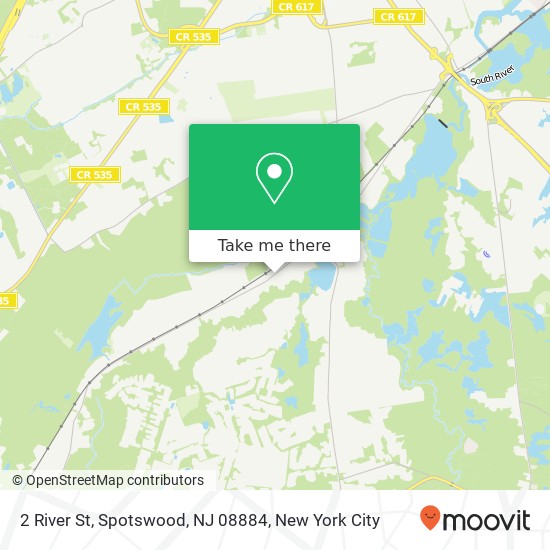Mapa de 2 River St, Spotswood, NJ 08884
