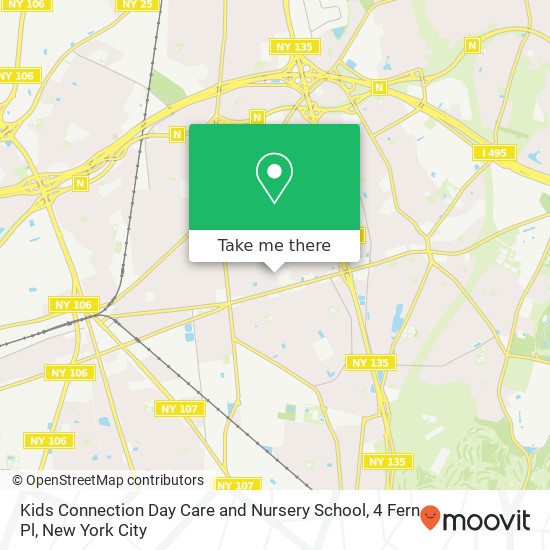 Kids Connection Day Care and Nursery School, 4 Fern Pl map