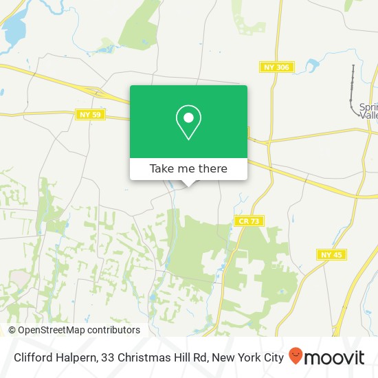 Clifford Halpern, 33 Christmas Hill Rd map