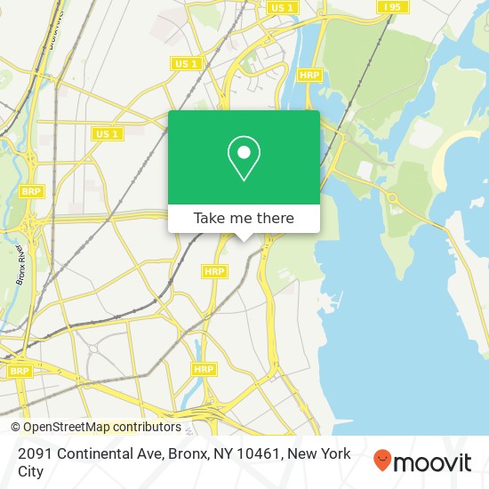 2091 Continental Ave, Bronx, NY 10461 map