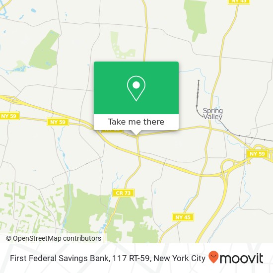 Mapa de First Federal Savings Bank, 117 RT-59