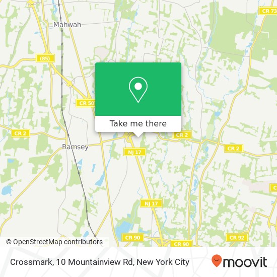 Mapa de Crossmark, 10 Mountainview Rd