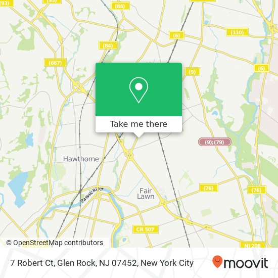 7 Robert Ct, Glen Rock, NJ 07452 map