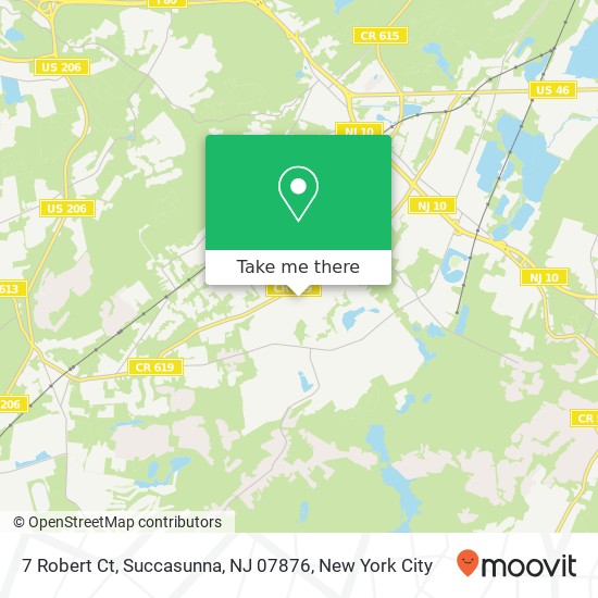 Mapa de 7 Robert Ct, Succasunna, NJ 07876