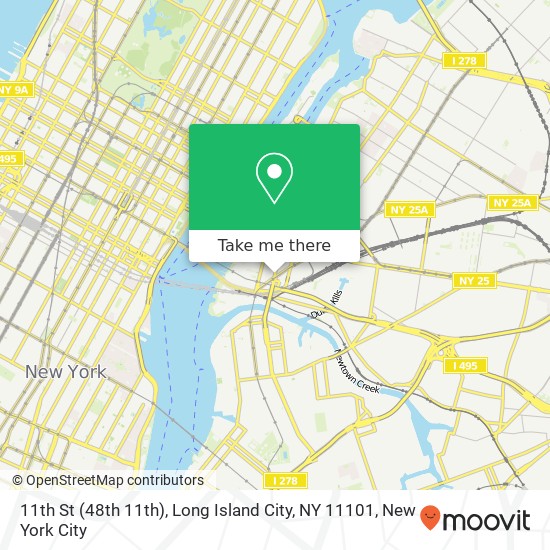 Mapa de 11th St (48th 11th), Long Island City, NY 11101