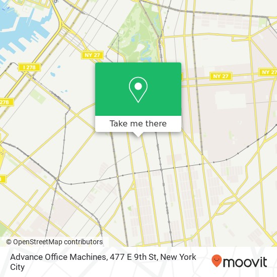 Advance Office Machines, 477 E 9th St map