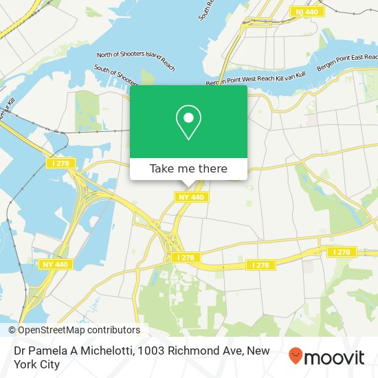 Mapa de Dr Pamela A Michelotti, 1003 Richmond Ave
