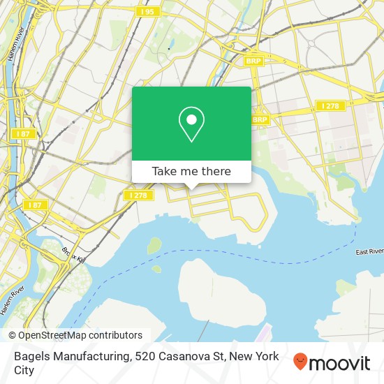 Mapa de Bagels Manufacturing, 520 Casanova St
