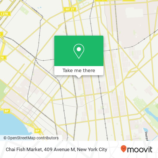 Chai Fish Market, 409 Avenue M map