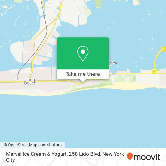 Marvel Ice Cream & Yogurt, 258 Lido Blvd map