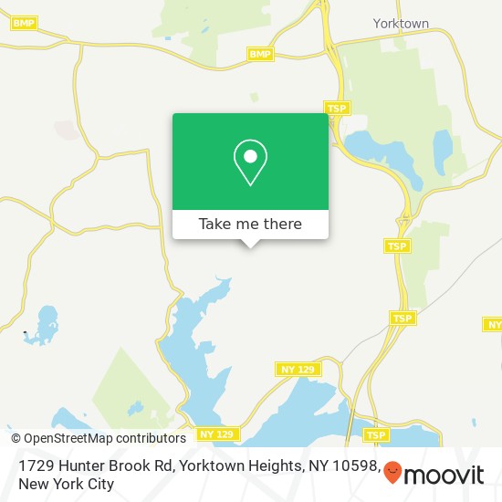 1729 Hunter Brook Rd, Yorktown Heights, NY 10598 map