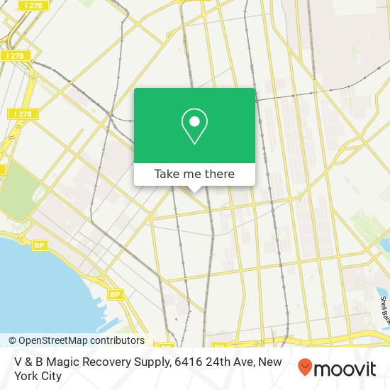 Mapa de V & B Magic Recovery Supply, 6416 24th Ave