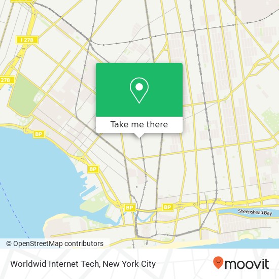 Mapa de Worldwid Internet Tech, 1893 W 8th St