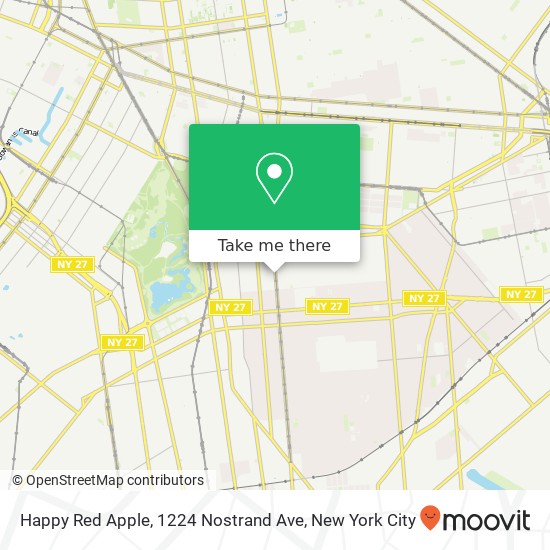 Happy Red Apple, 1224 Nostrand Ave map