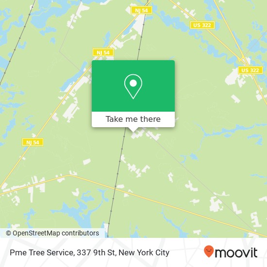 Pme Tree Service, 337 9th St map