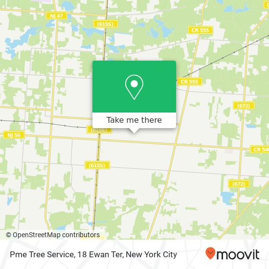 Pme Tree Service, 18 Ewan Ter map