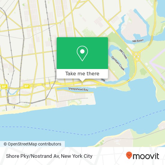 Shore Pky/Nostrand Av map