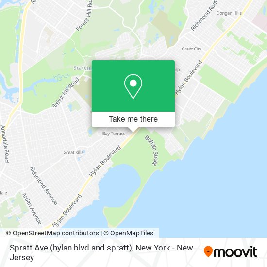 Mapa de Spratt Ave (hylan blvd and spratt)
