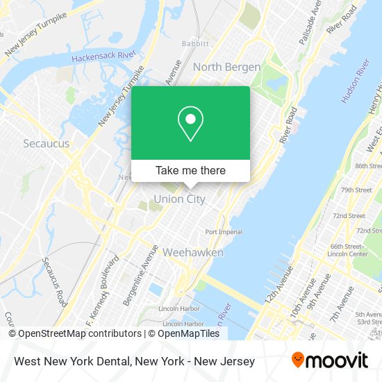 Mapa de West New York Dental