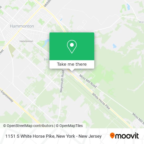 1151 S White Horse Pike map