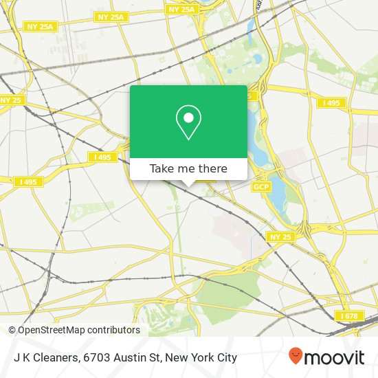 J K Cleaners, 6703 Austin St map