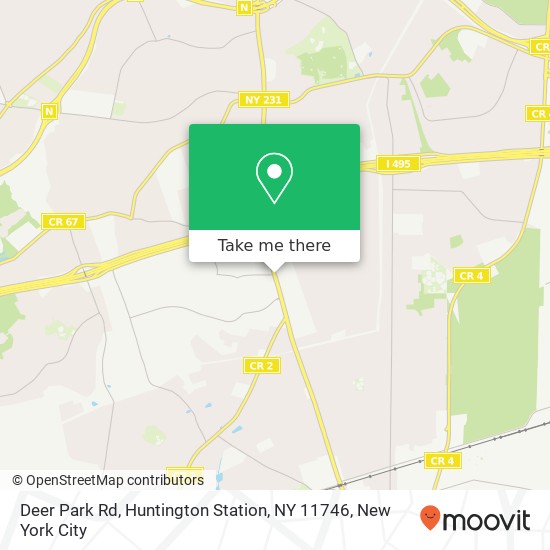 Mapa de Deer Park Rd, Huntington Station, NY 11746
