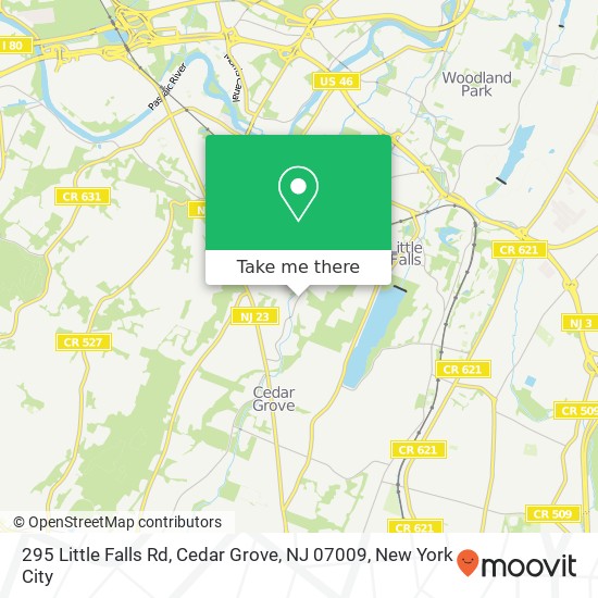 295 Little Falls Rd, Cedar Grove, NJ 07009 map