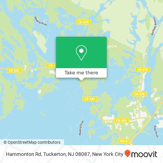 Mapa de Hammonton Rd, Tuckerton, NJ 08087