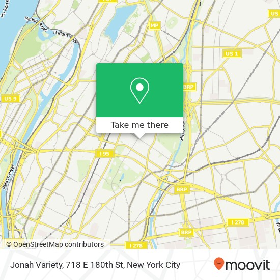 Jonah Variety, 718 E 180th St map