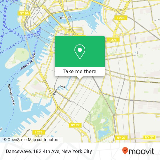 Mapa de Dancewave, 182 4th Ave