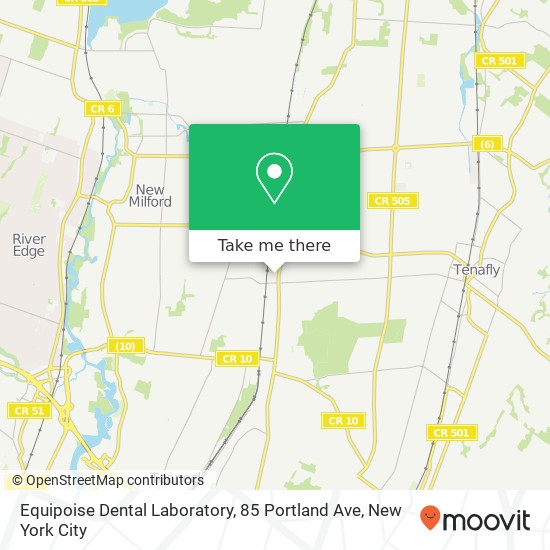 Mapa de Equipoise Dental Laboratory, 85 Portland Ave