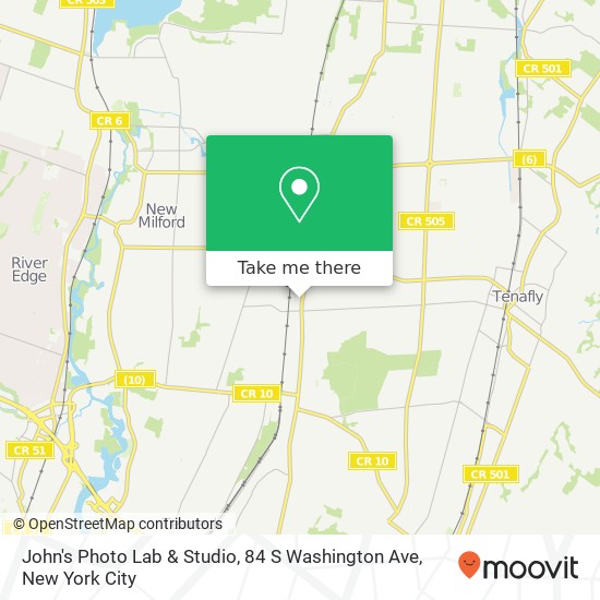 Mapa de John's Photo Lab & Studio, 84 S Washington Ave