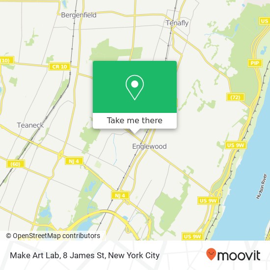 Mapa de Make Art Lab, 8 James St