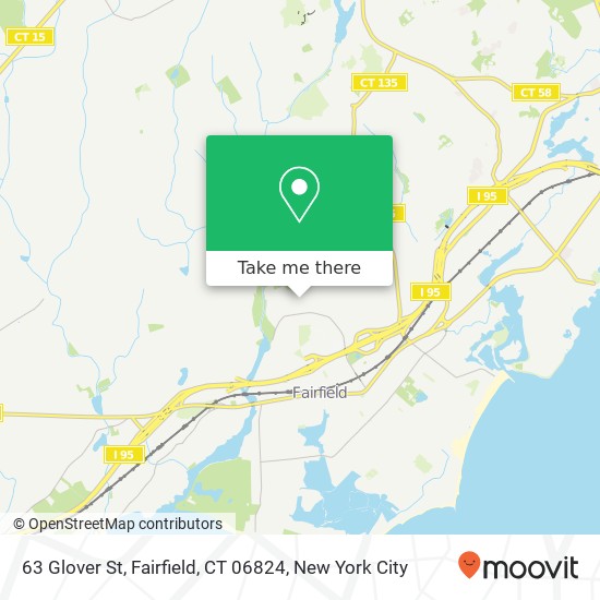 63 Glover St, Fairfield, CT 06824 map