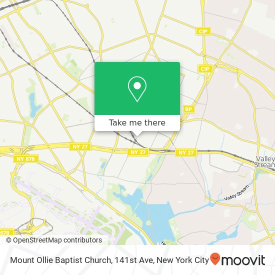 Mapa de Mount Ollie Baptist Church, 141st Ave