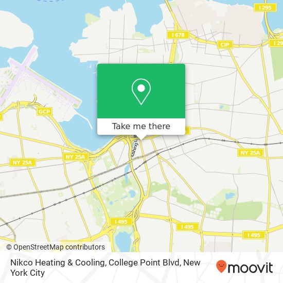 Nikco Heating & Cooling, College Point Blvd map