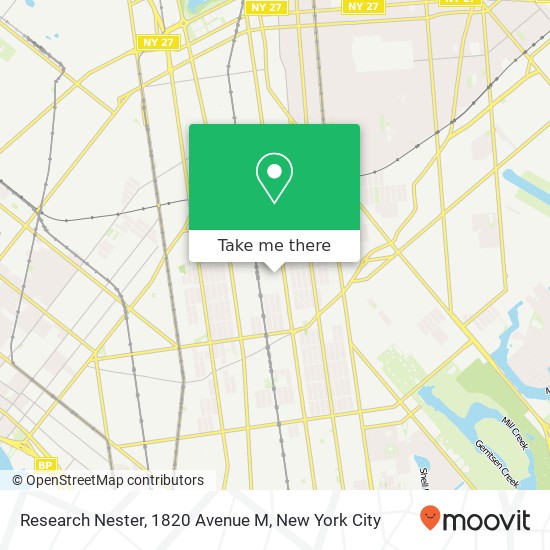 Mapa de Research Nester, 1820 Avenue M