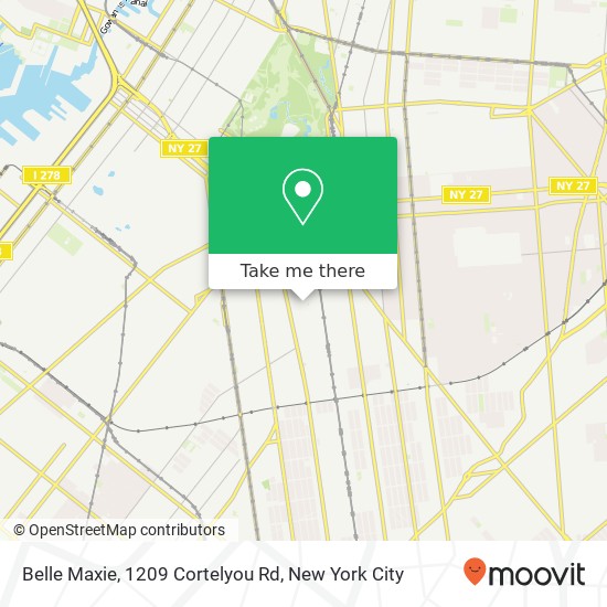 Belle Maxie, 1209 Cortelyou Rd map