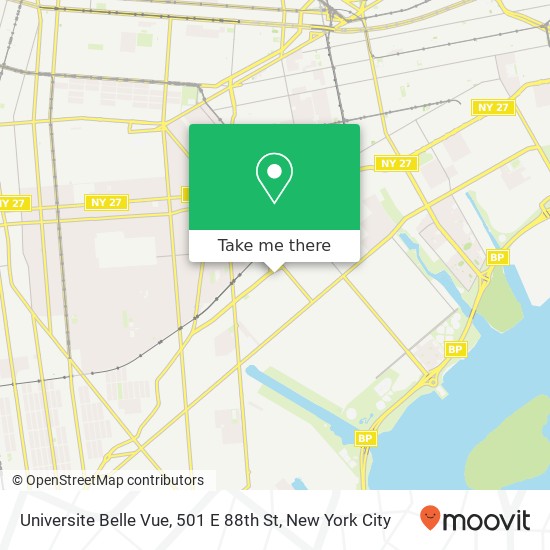 Universite Belle Vue, 501 E 88th St map