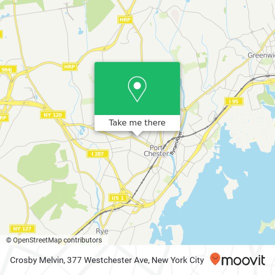 Mapa de Crosby Melvin, 377 Westchester Ave